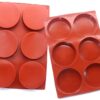 6-Cavity Round Silicone Disk Mold