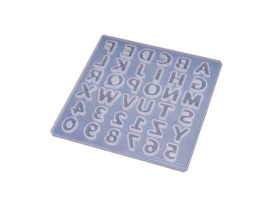 Small Silicone Alphabet and Numbers Mold